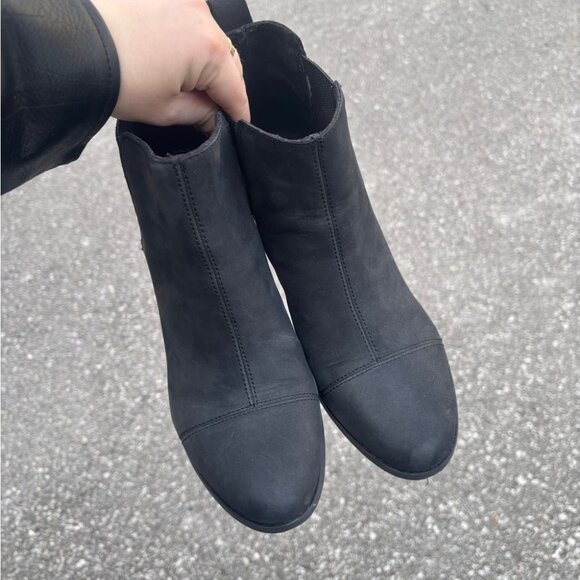 Toms Everly Boots - Black Oiled Nubuck Fit 8.5W - Picture 5 of 10